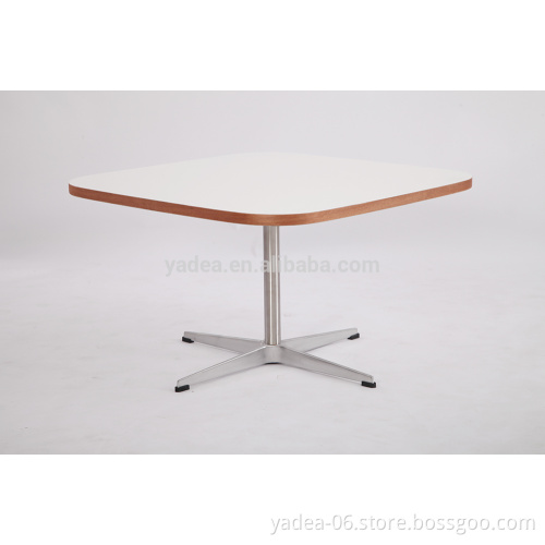 MDF coffee table design with aluminum legs